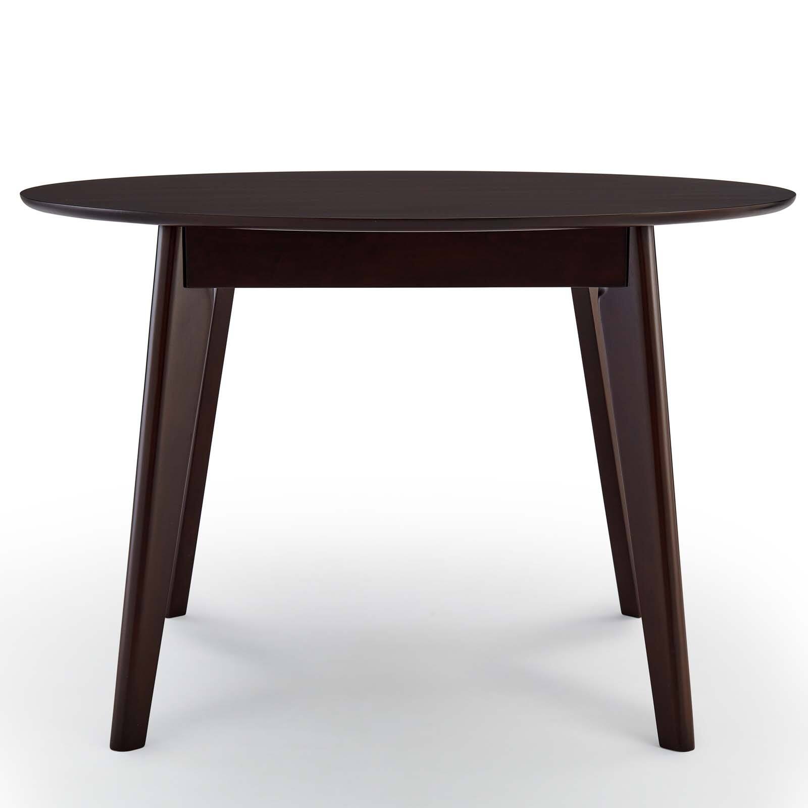 Alt View 1. Modway - Vision 45" Round Dining Table by Modway - Cappuccino.