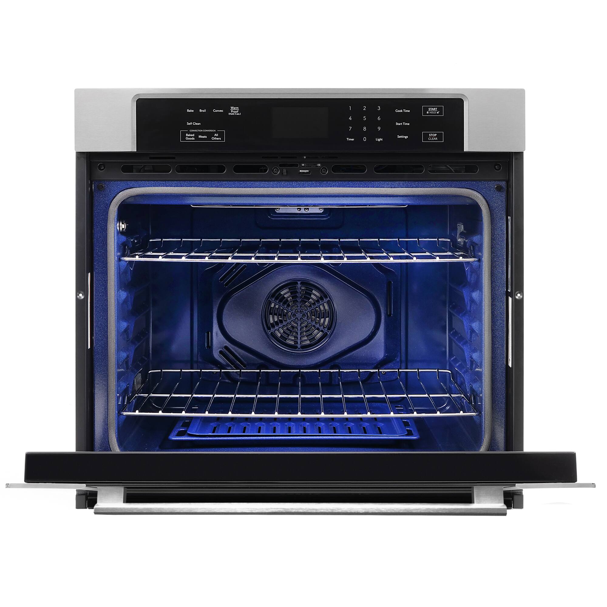 Alt View 3. COSMO - COS-30ESWC 30 in. Haven Collection 5 cu. ft. Electric Wall Oven with True European Convection and Self Cleaning - Stainless Steel.