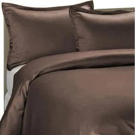 Home Collection - Brielle Home 100% Premium 250TC Modal Sateen Duvet Cover Set 108" x 98" and Two 20" x 26" Shams Set Full/Queen - Chocolate