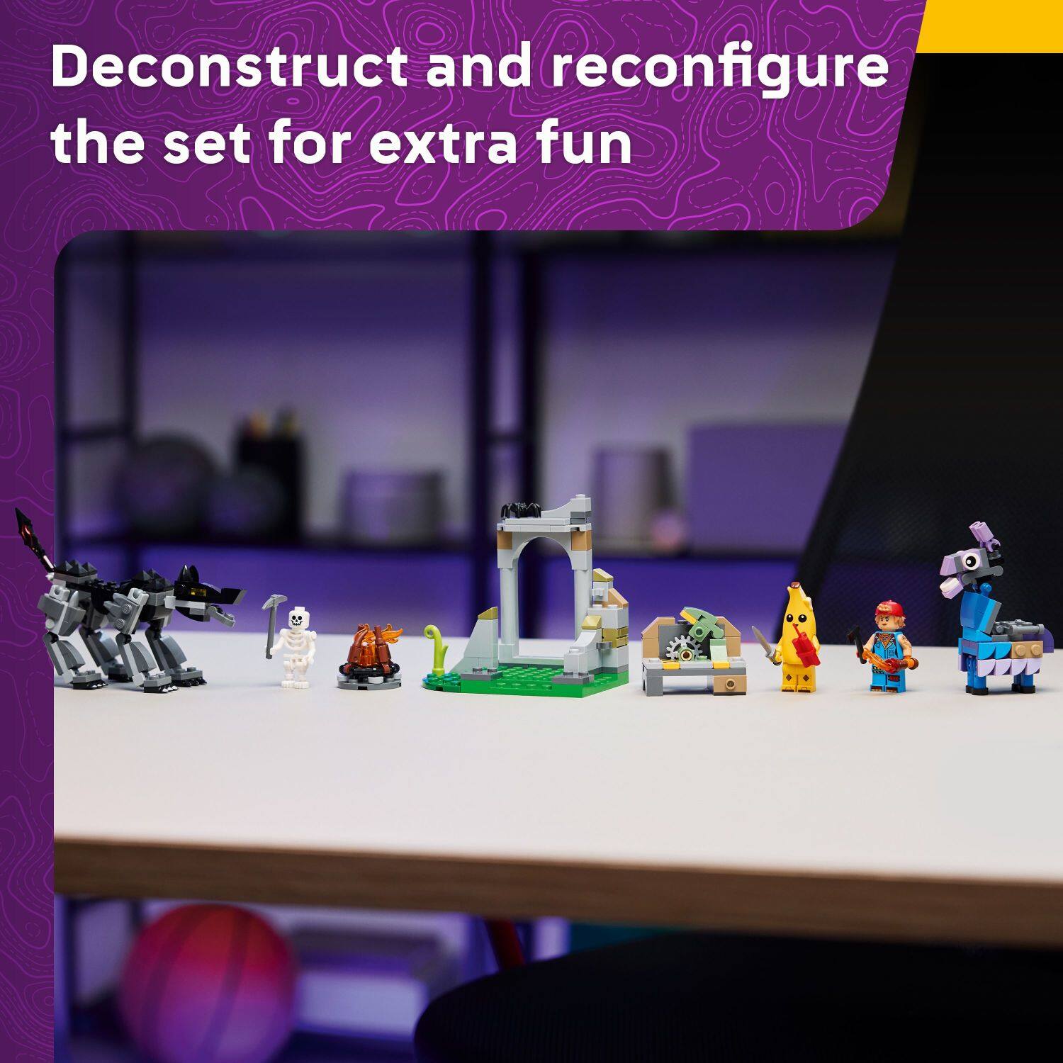 Deconstruct and reconfigure the set for extra fun.