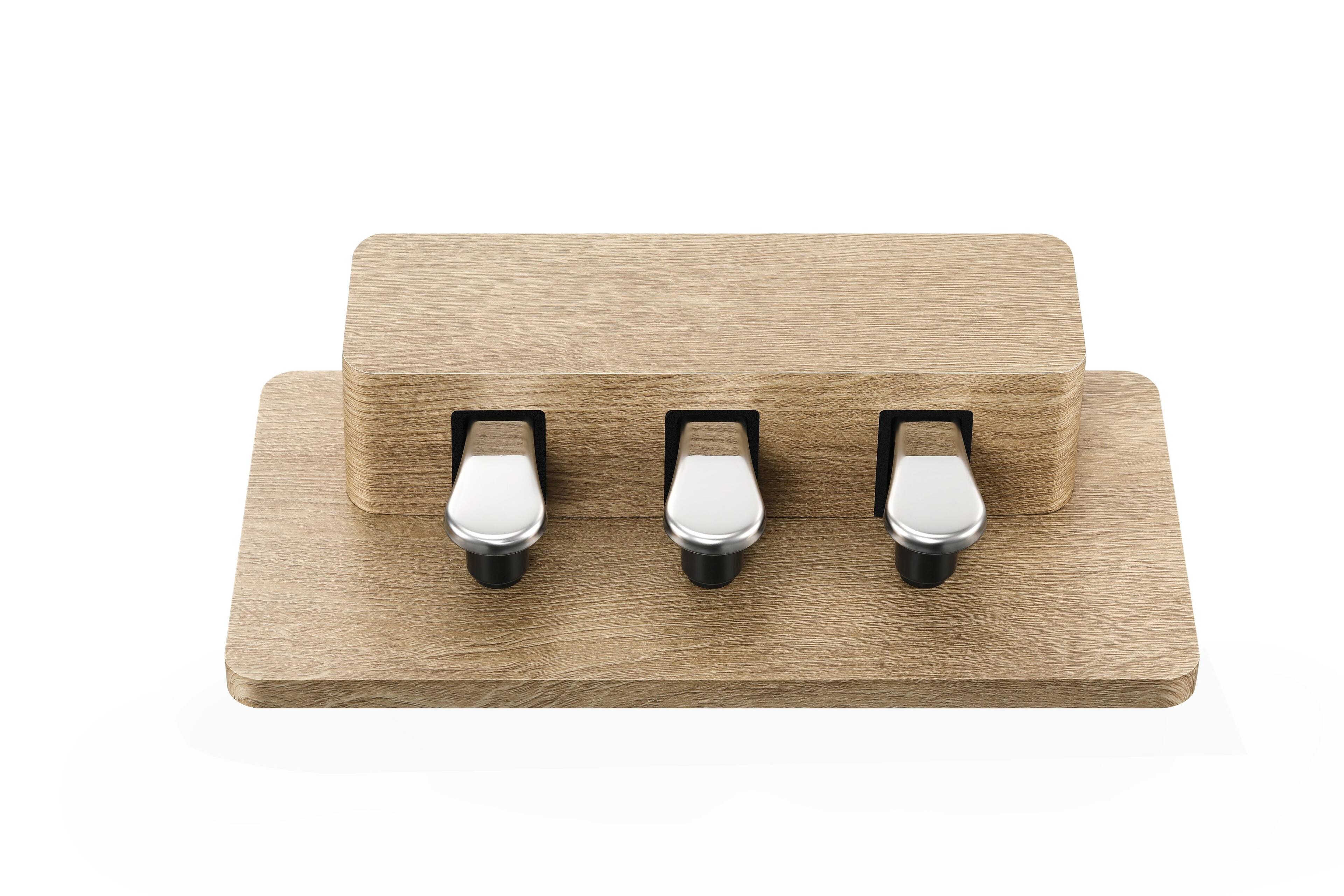 Back. Donner music - Donner DDP-60 Wooden 88-Key Semi-Weighted Upright Digital Piano with 3-Pedal for Beginner Natural Color - Natural.