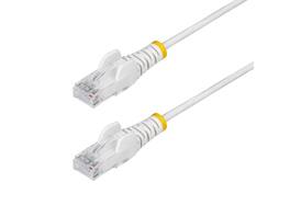 StarTech.com - 9in White Slim CAT6 Ethernet Cable, Snagless RJ45, LSZH, 28AWG Pure Copper