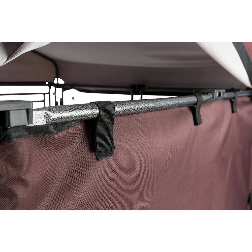Alt View 2. TRIXIE - Dog Kennel Sunshade, All Weather Side Panel, Fits Kennel, Burgundy - Burgundy.