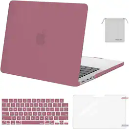 mosiso - Case for MacBook Pro 14 inch Case M5 M4 M3 M2 M1 2026-2021 A3427 A3426 A3434 A3112 A3185 A3401 A2918 A2992 A2779 A2442 - Tea Petal Pink