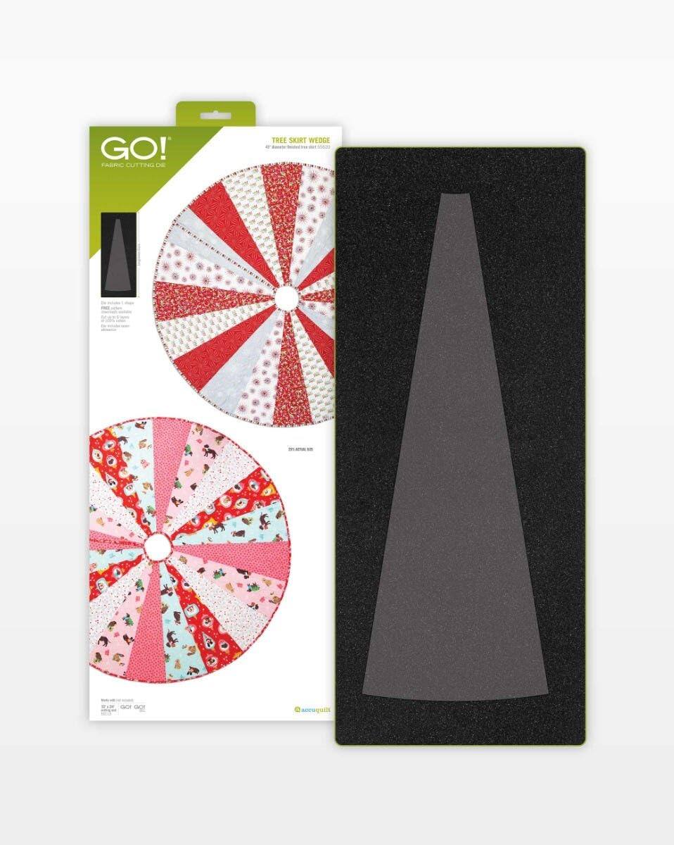 GO! FABRIC CUTTING DE TREE SKIRT WEDGE 4 Go  Horgerona