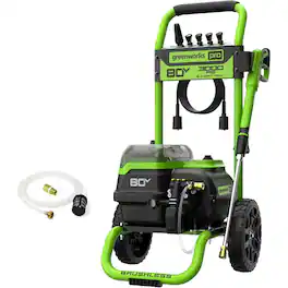Greenworks - 80V 3000 PSI Dual-Port Pressure Washer (2.0 GPM), Tool-Only, Powerful Enough to Remove Pesky Dirt - Green
