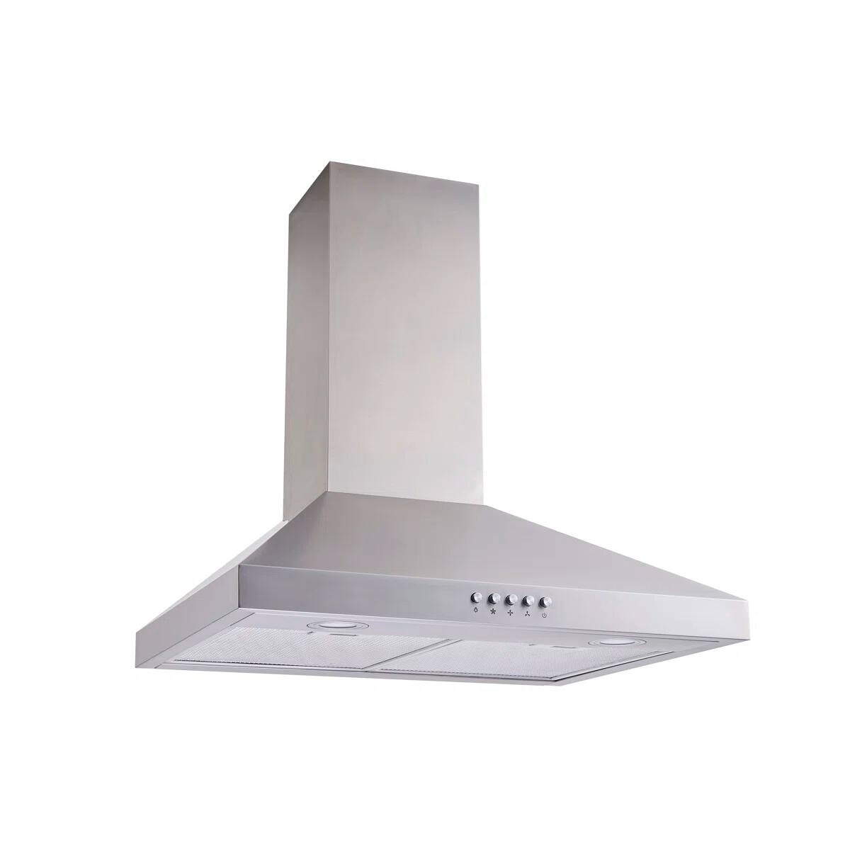Left. Winflo - Winflo 30 inch Convertible 300 CFM Stainless Steel Wall Mount  Range Hood - Stainless Steel.