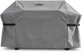 KHOMO GEAR - Grill Cover 64 Inch Waterproof, Heavy Duty BBQ Gas Grill Cover with Air Vents and Tool Pocket - 64"W x 24"D x 44"H - Gray