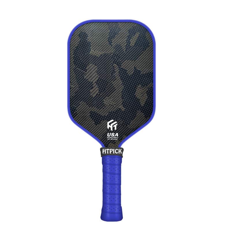 Anysun - Carbon Fiber Pickleball Paddle - Cold Pressed Multi-Layer, 16mm Polypropylene Core, Fabric Surface, Elongated - Blue