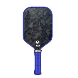 Anysun - Carbon Fiber Pickleball Paddle - Cold Pressed Multi-Layer, 16mm Polypropylene Core, Fabric Surface, Elongated - Blue
