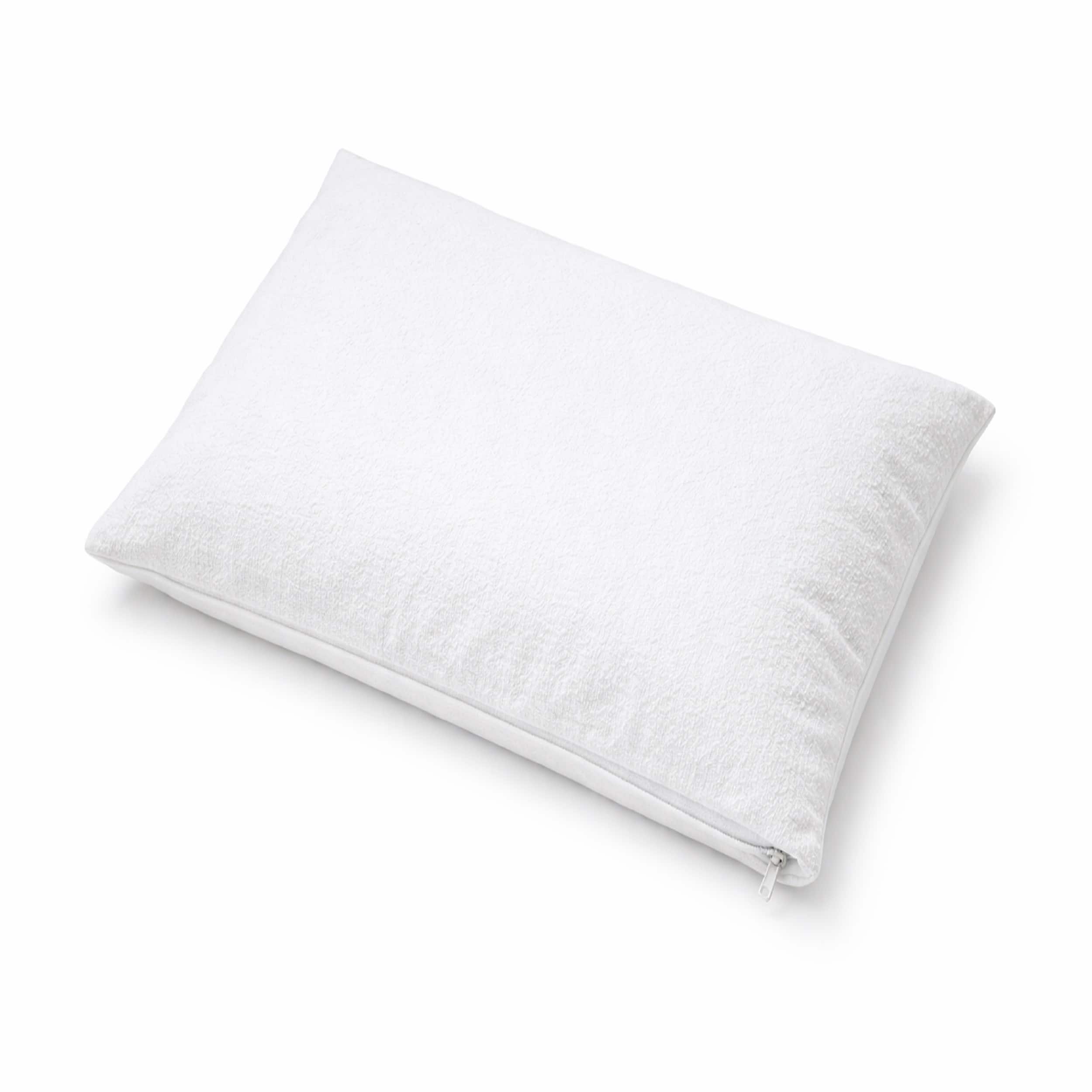Comfety - Waterproof Pillow Protectors, 2 Piece, Zippered Hypoallergenic and Breathable Pillow Covers, Queen 20" x 30" - White