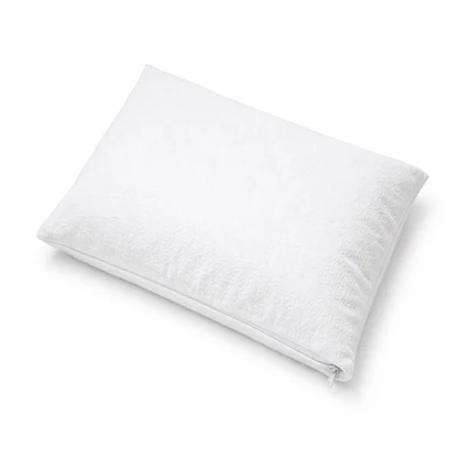 Front. Comfety - Waterproof Pillow Protectors, 2 Piece, Zippered Hypoallergenic and Breathable Pillow Covers, Queen 20" x 30" - White.