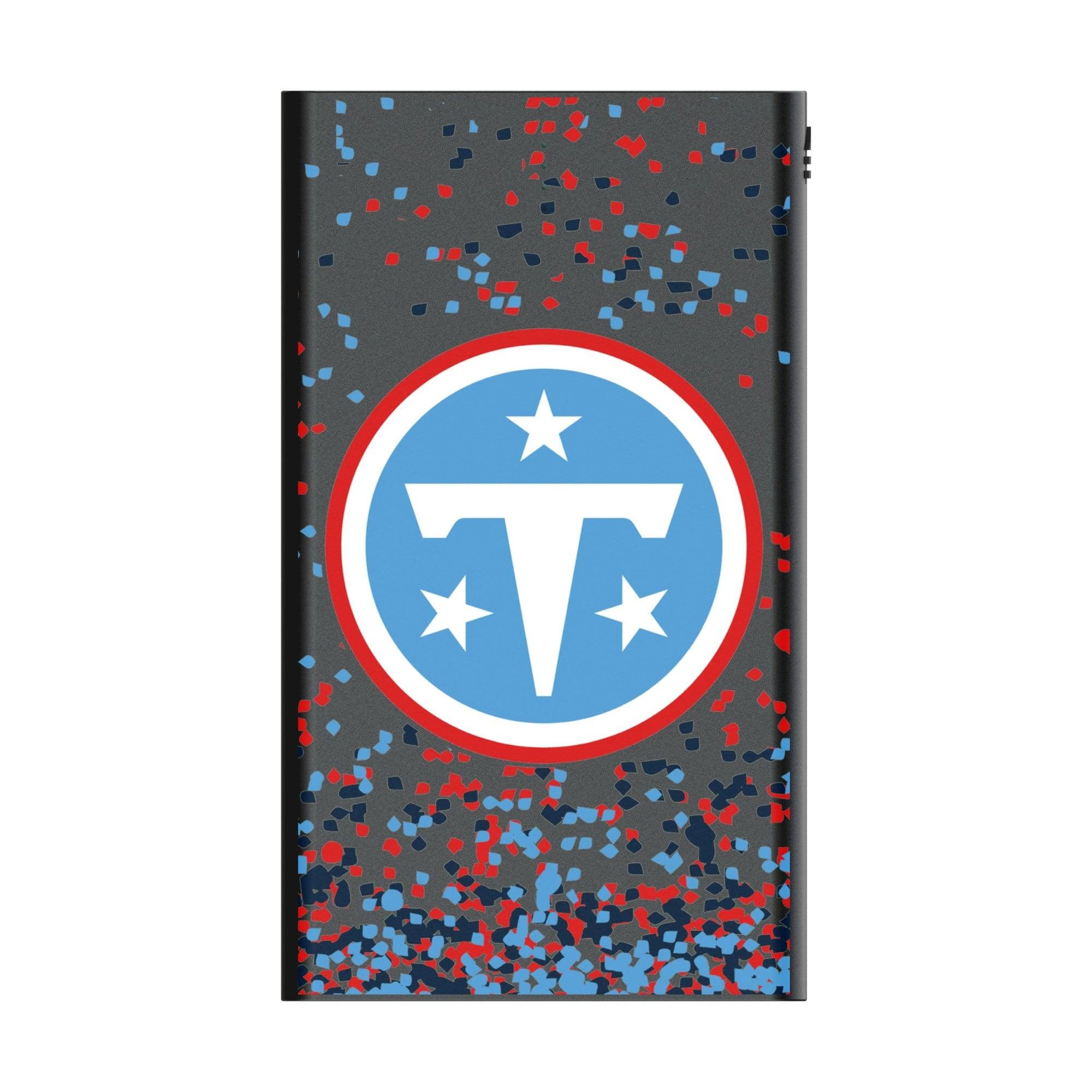 Alt View 1. Keyscaper - Tennessee Titans 5000mAh Flat Powerbank - Black.