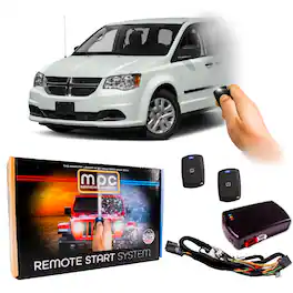 MPC - Plug-n-Play 1-Button Remote Start For 2011-2020 Dodge Grand Caravan Key-to-Start - Black