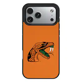 Keyscaper - NCAA - Florida A&M Rattlers Bump Case with 8.2ft Drop Protection - 15 Plus - Black