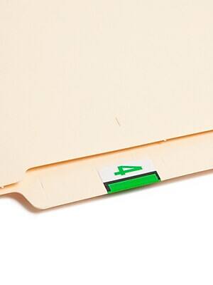 Alt View 2. Smead - BCCRN Color Coded Numeric Labels, 4, Light Green, 500/Roll - Green.