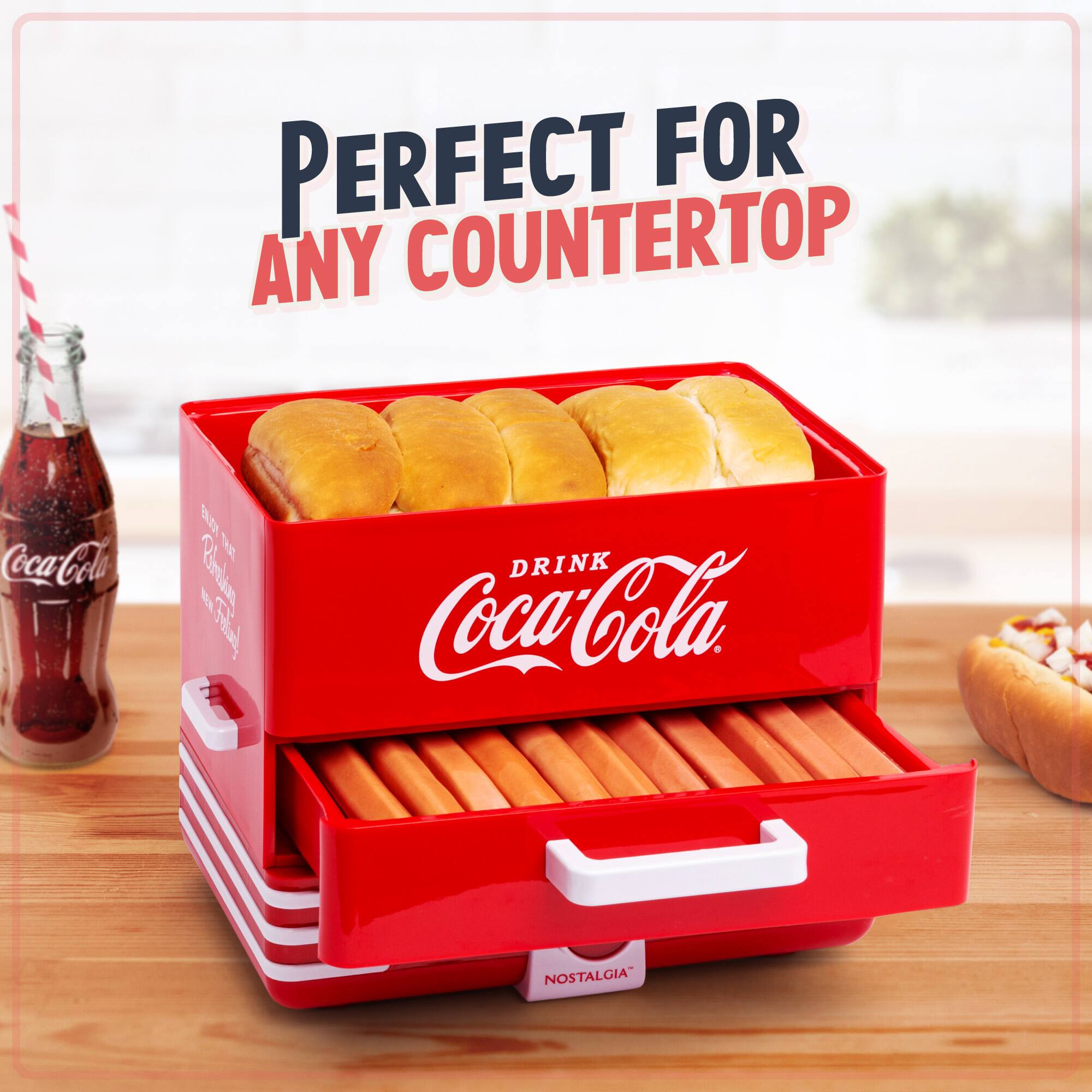 PERFECT FOR ANY COUNTERTOP

Coca-Cola

DRINK Coca-Cola

NOSTALGIA