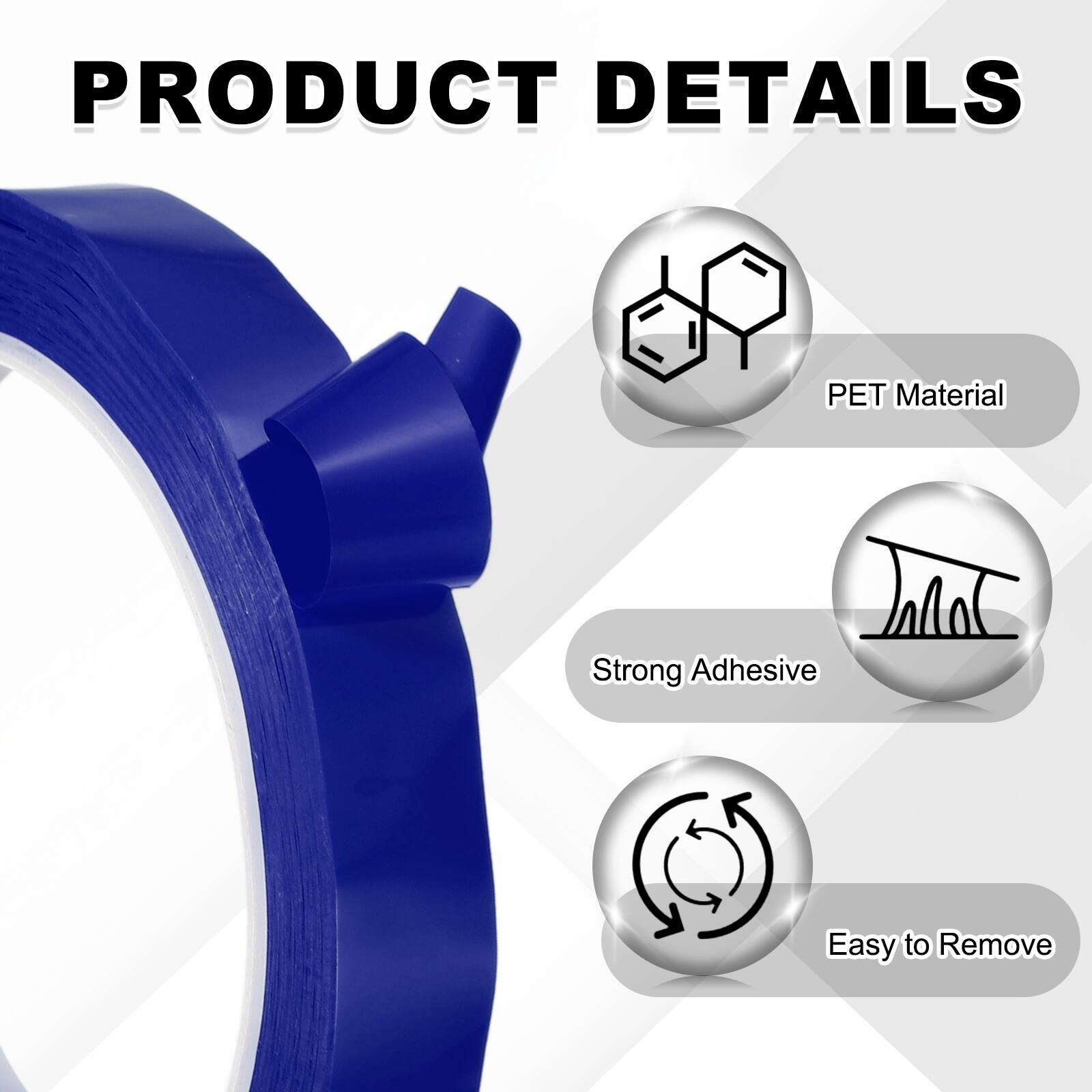 PRODUCT DETAILS

- PET Material
- Strong Adhesive
- Easy to Remove