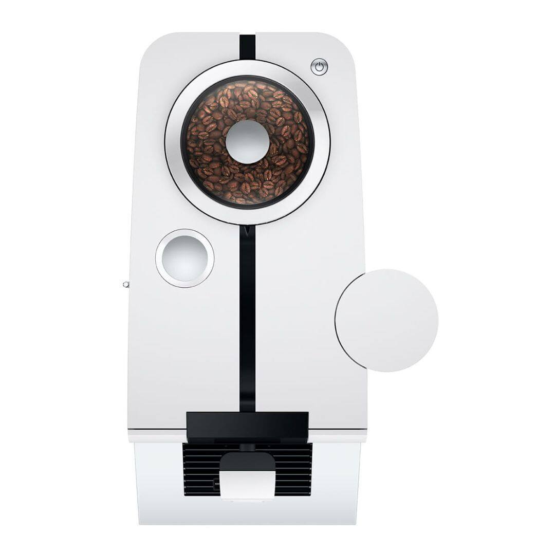 Angle. JURA - Jura ENA 8 Automatic Coffee Machine Nordic White - Black.