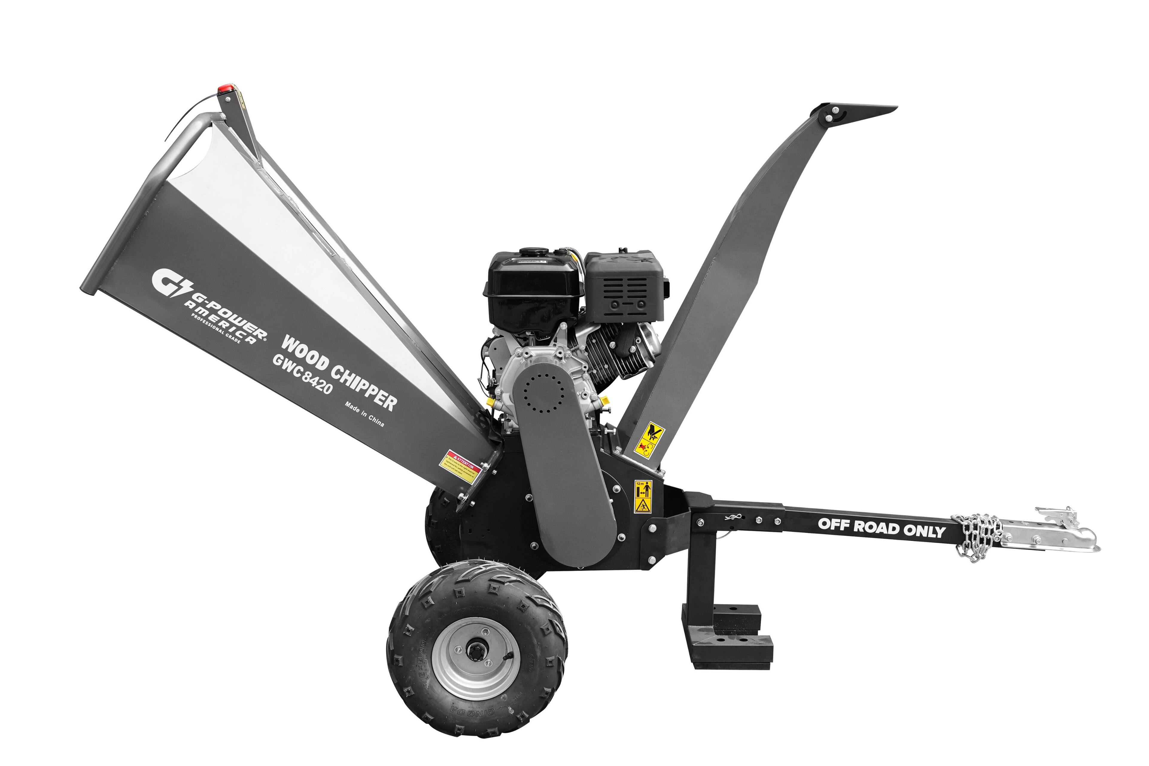 G-POWER, GWC WOOD CHIPPER, GWC8420, Made in China, OFF ROAD ONLY