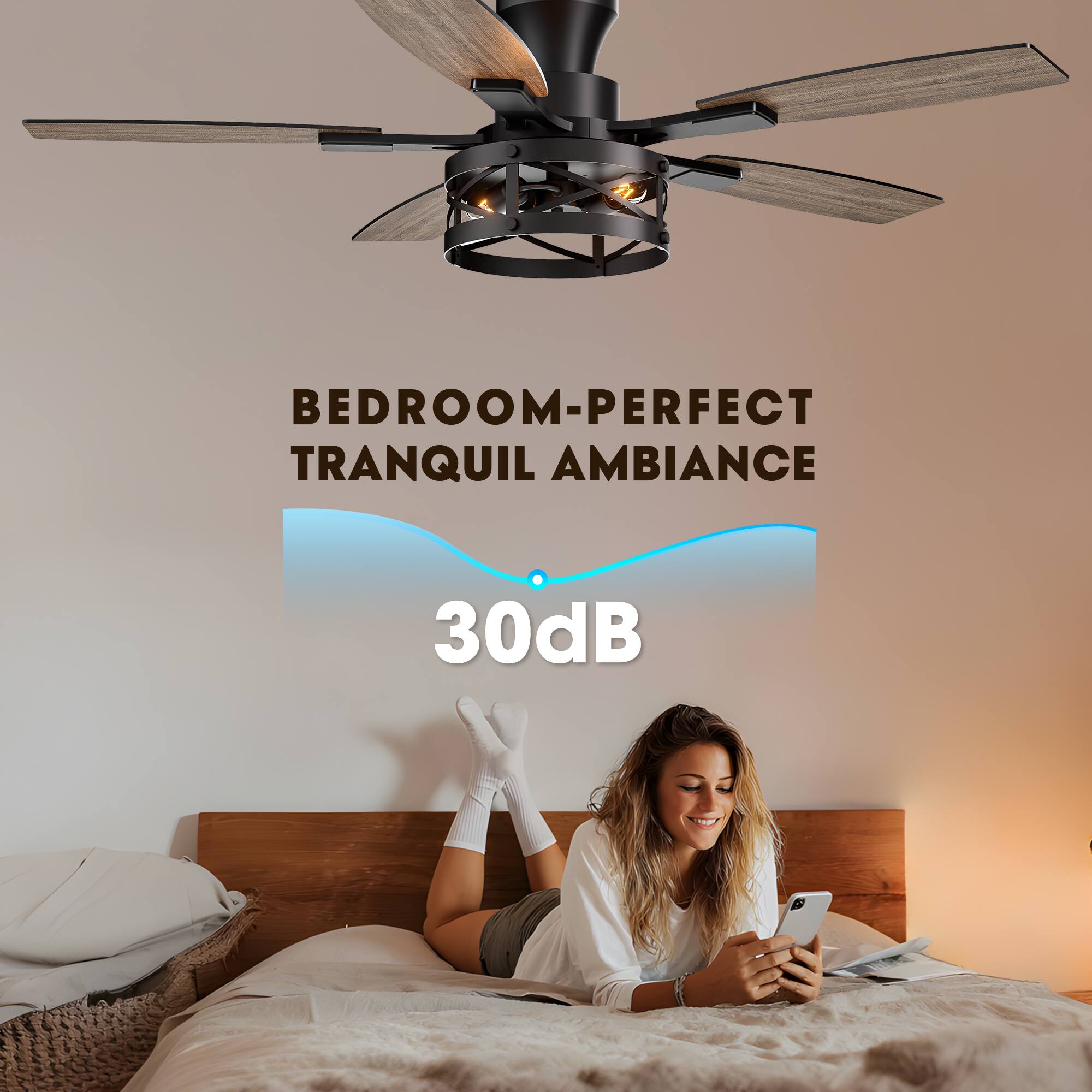 BEDROOM-PERFECT TRANQUIL AMBIANCE  
30dB