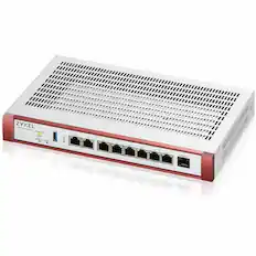 Front. ZYXEL - ZYXEL ZyWALL USG FLEX 200H Network Security/Firewall Appliance - Intrusion Prevention - 8 Port - 2.5GBase-T - Unknown.