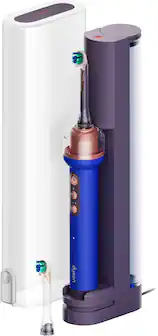 Dyson - Camerajet Electric Toothbrush with Precision Flosser for Plaque Removal - Ceramic Ultra Blue