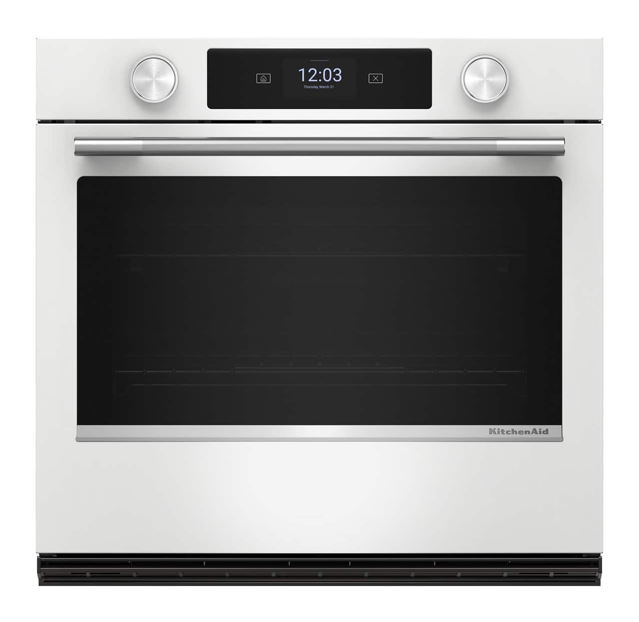KitchenAid - 30-inch Smart Electric Single Wall Oven with Assisted Cooking Modes - White