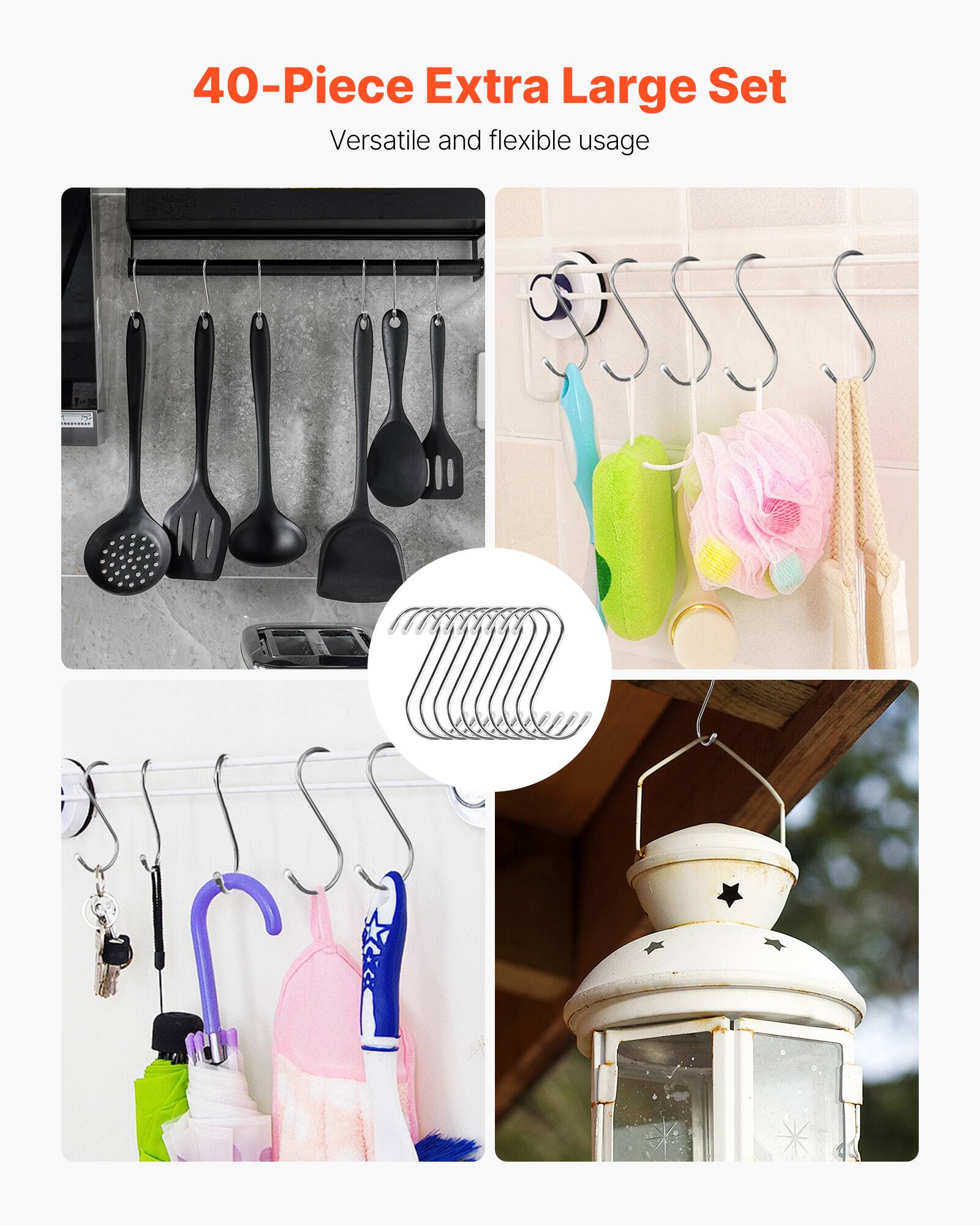 40-Piece Extra Large Set  
Versatile and flexible usage