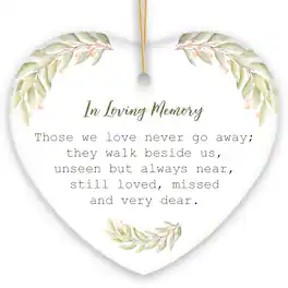 OrnamentallyYou - Always Near Forever Dear Memorial Ornament Christmas Keepsake for Loved Ones - Multi-colored