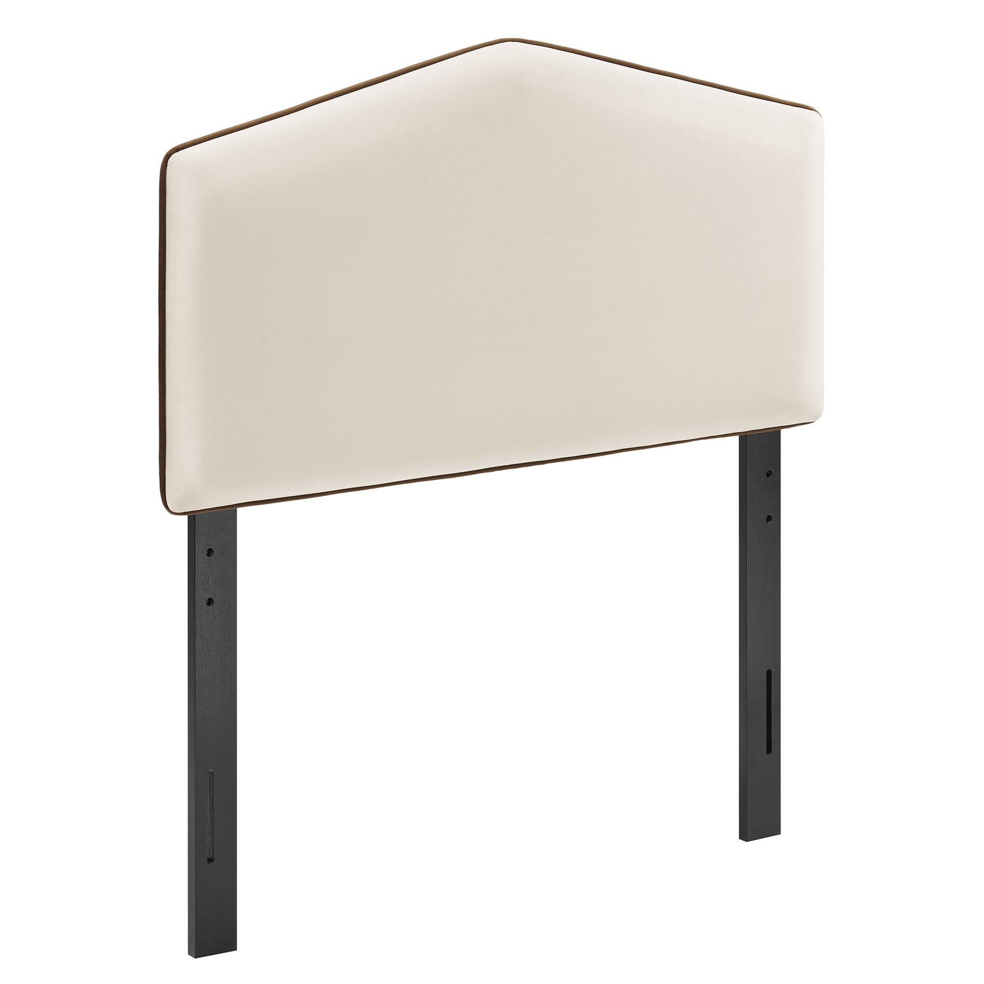 Angle. Modway - Cosette Performance Velvet Headboard by Modway - Alabaster.