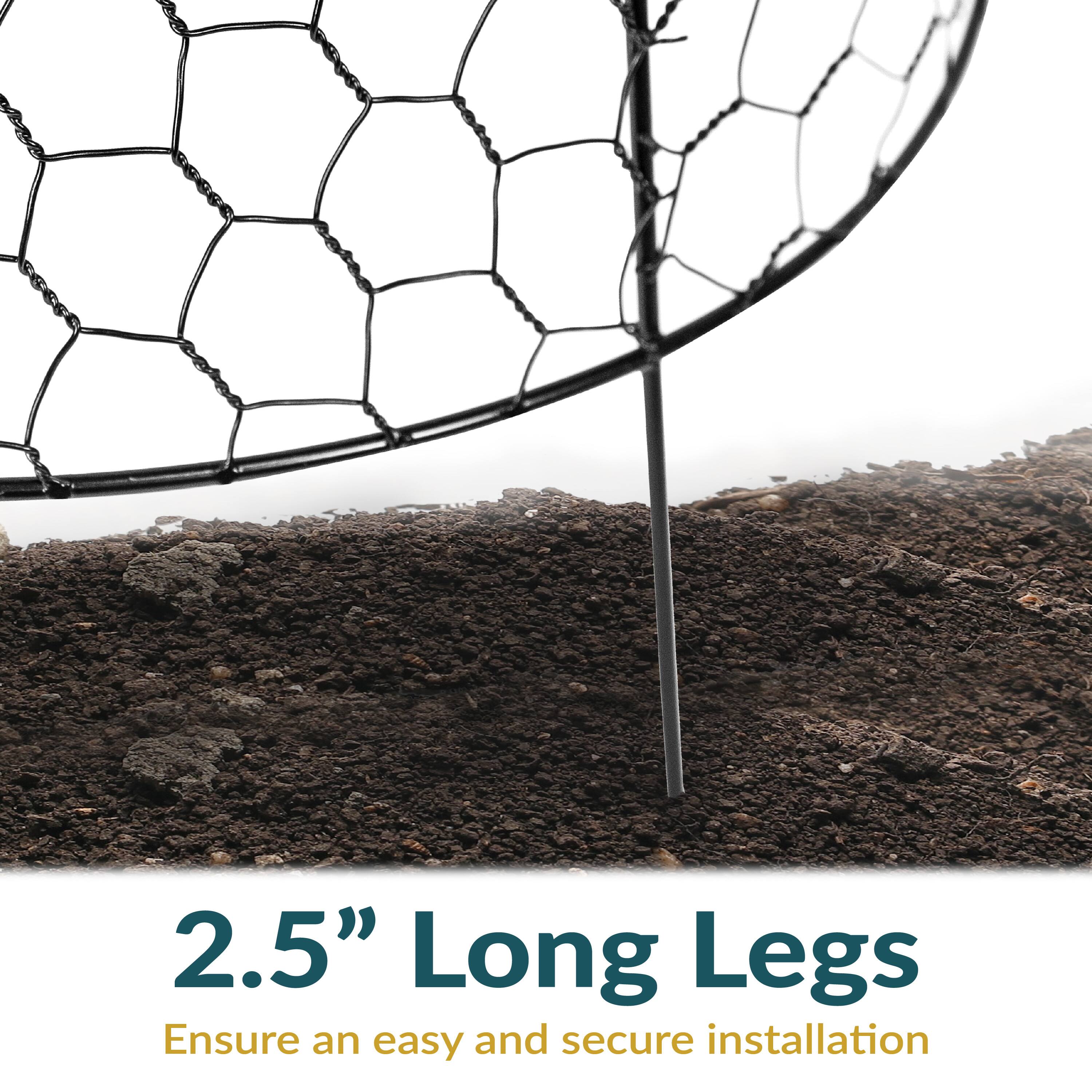 2.5" Long Legs  
Ensure an easy and secure installation