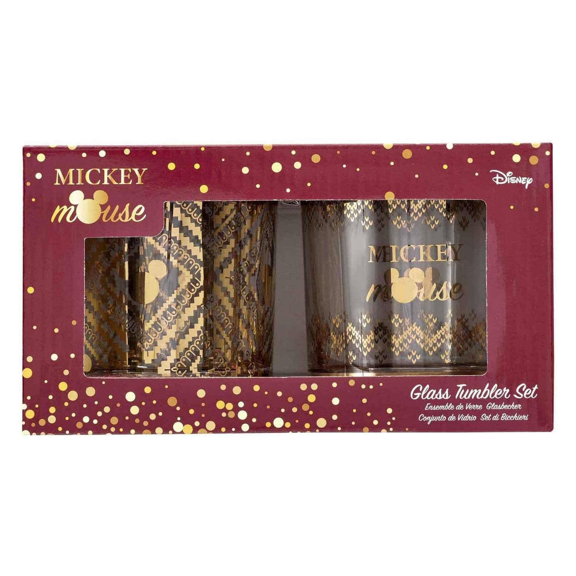 MICKEY mouse  
Glass Tumbler Set  
Ensemble de Verre Glasbecher  
Conjunto de Vidrio Set di Bicchieri