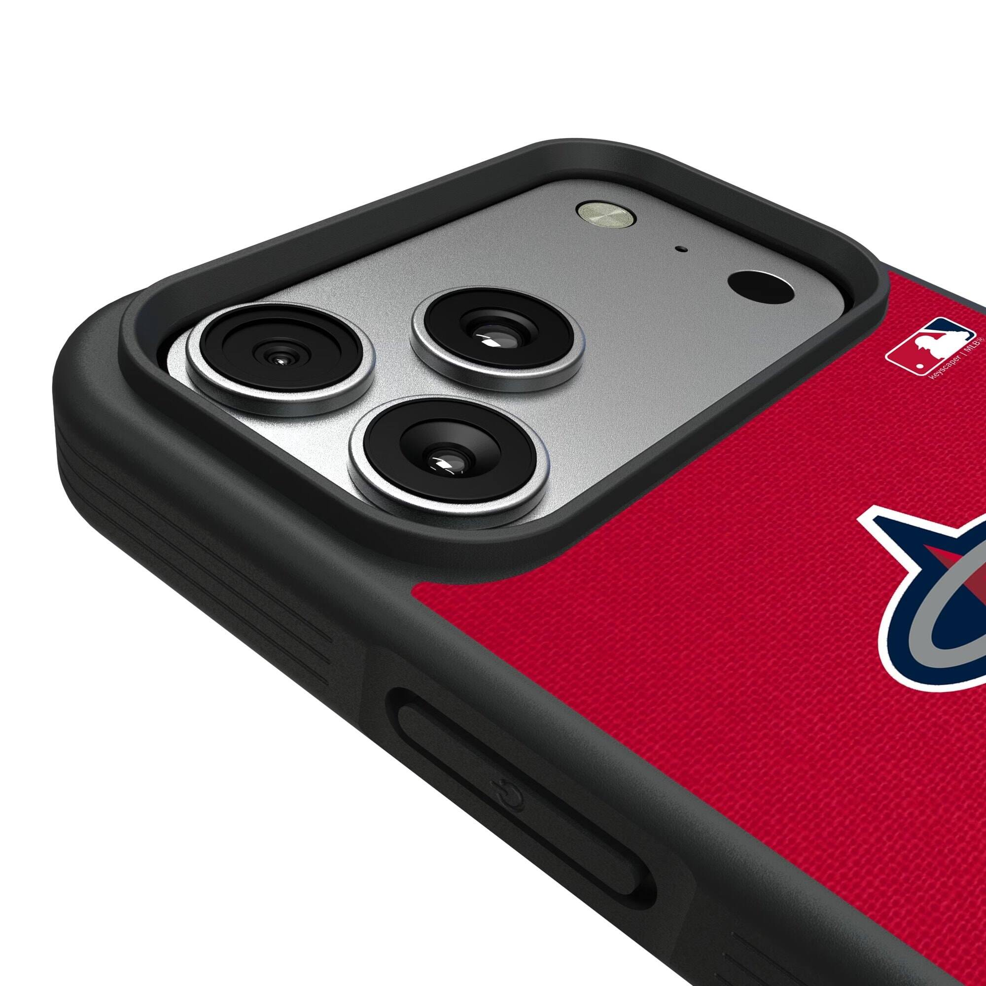 Alt View 2. Keyscaper - Los Angeles Angels Personalized Bump Case with 8.2ft Drop Protection - 15 - Multicolor.