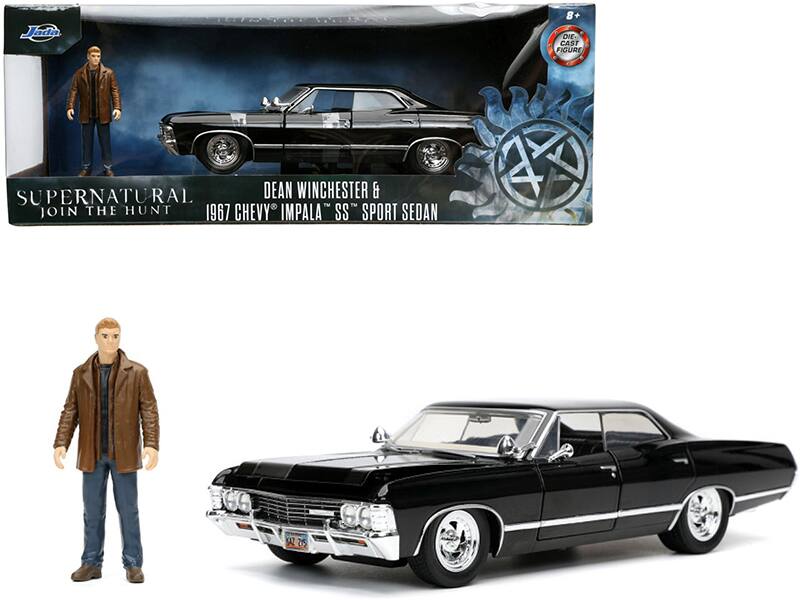 Jada
SUPERNATURAL
JOIN THE HUNT
DEAN WINCHESTER &
1967 CHEVY IMPALA SS SPORT SEDAN
DIE CAST FIGURE
8+