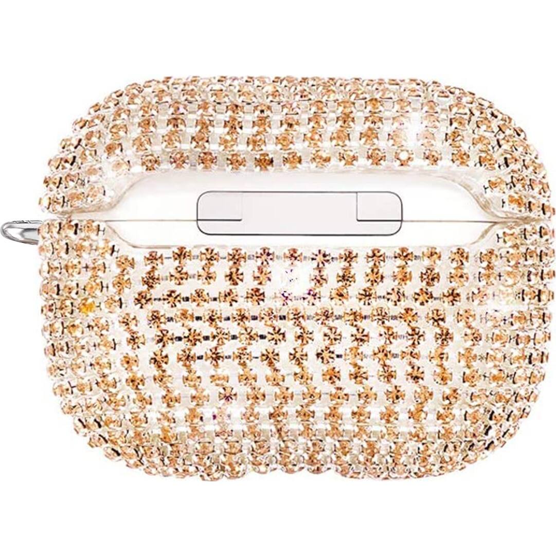 Alt View 11. SaharaCase - Rhinestone Case for Apple AirPods 3 (3rd Generation) - Gold.