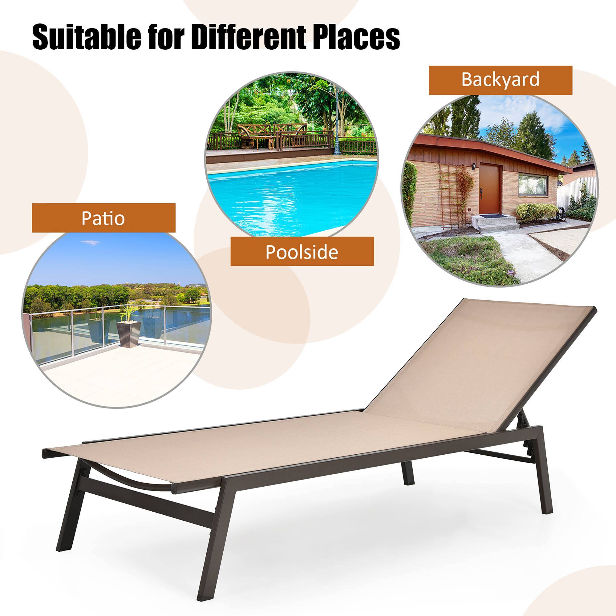 Suitable for Different Places
Backyard
Patio
Poolside