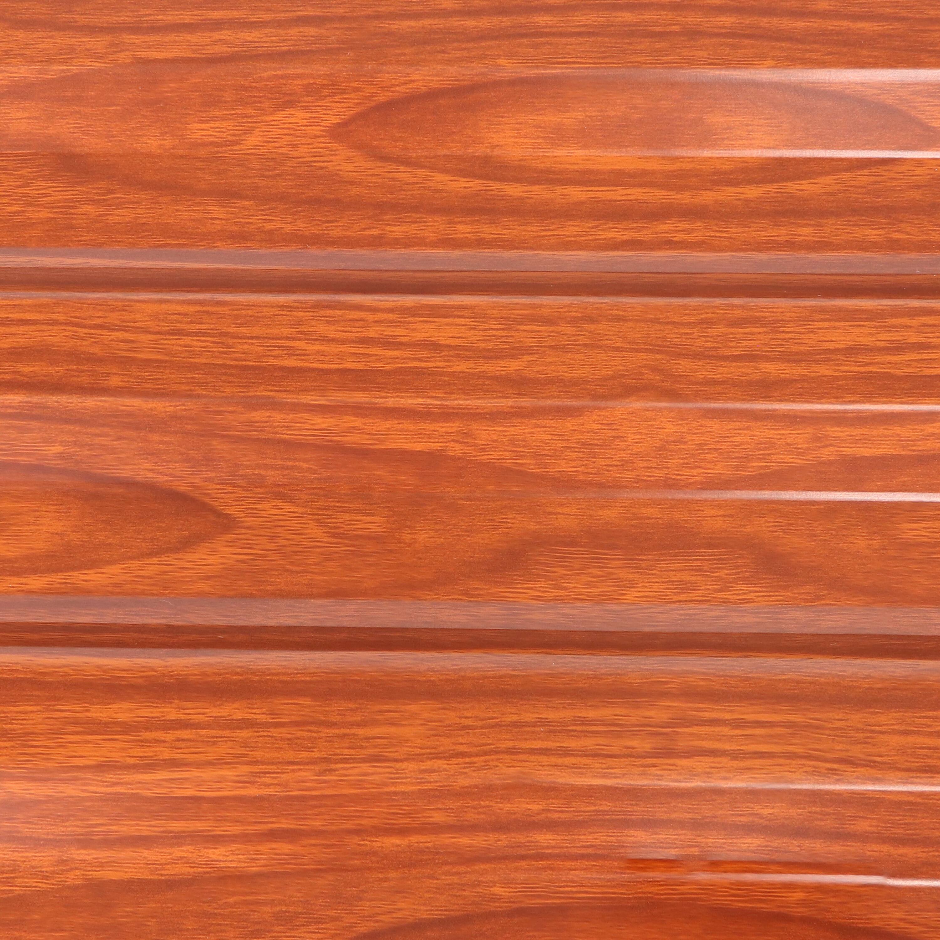 Alt View 7. Sunnydaze - Galvanized Steel Rectangle Raised Garden Bed - 48 in - Woodgrain.