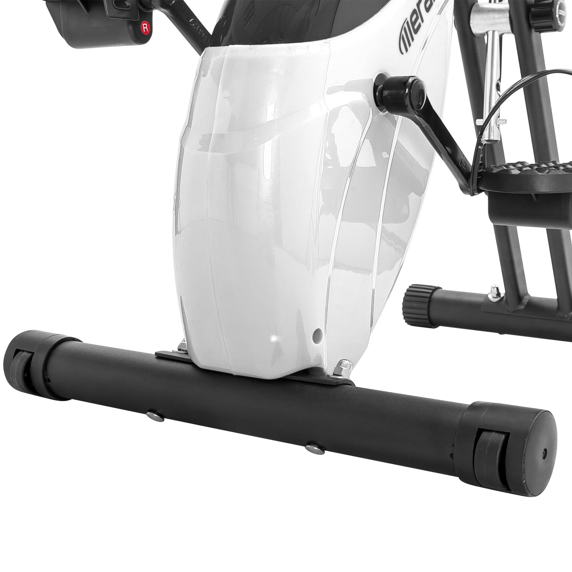 Alt View 4. Loheer - Folding X-Bike 16-Level Magnetic Resistance Upright & Recumbent with Arm Bands and Backrest - White.