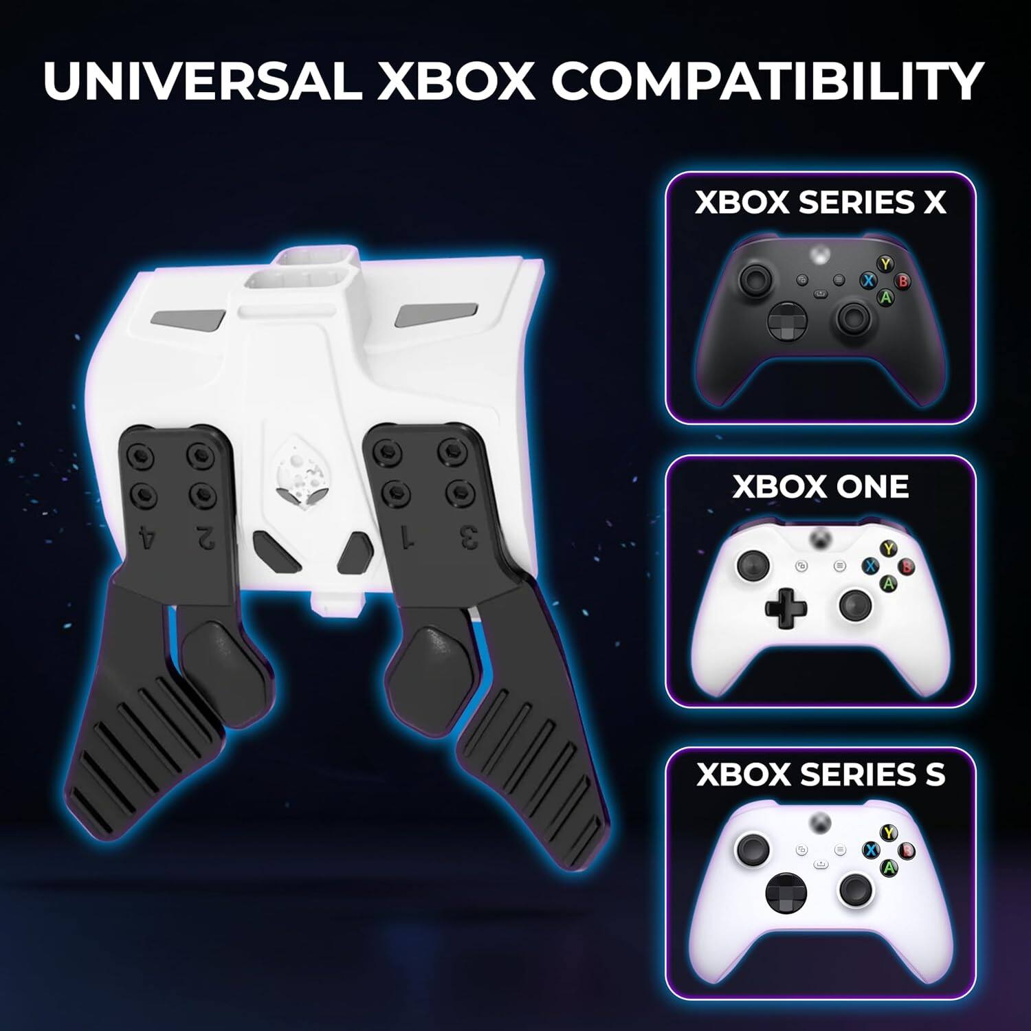 UNIVERSAL XBOX COMPATIBILITY

XBOX SERIES X

XBOX ONE

XBOX SERIES S