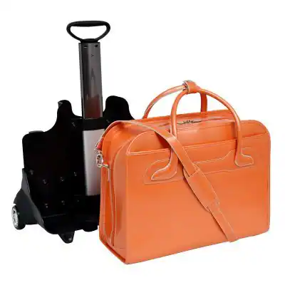 Front. McKlein - Laptop Case 17in Willowbrook W Series 94985 Detachable-Wheeled Ladies' Padded Sleeve Dual-Protection Honeycomb Frame - multi/none.