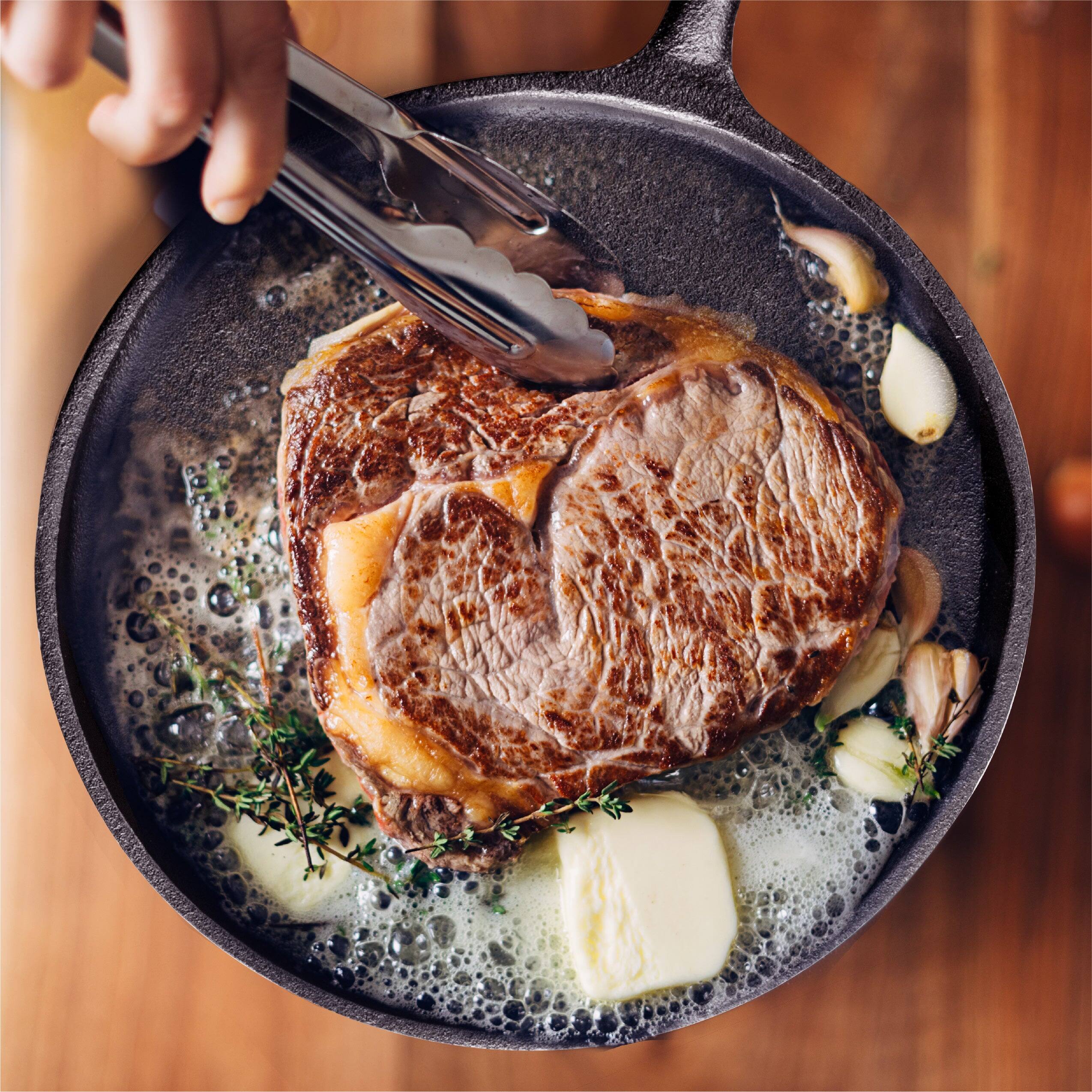 Back. Commercial Chef - COMMERCIAL CHEF Cast Iron 3-Piece Griddle Set - Black.