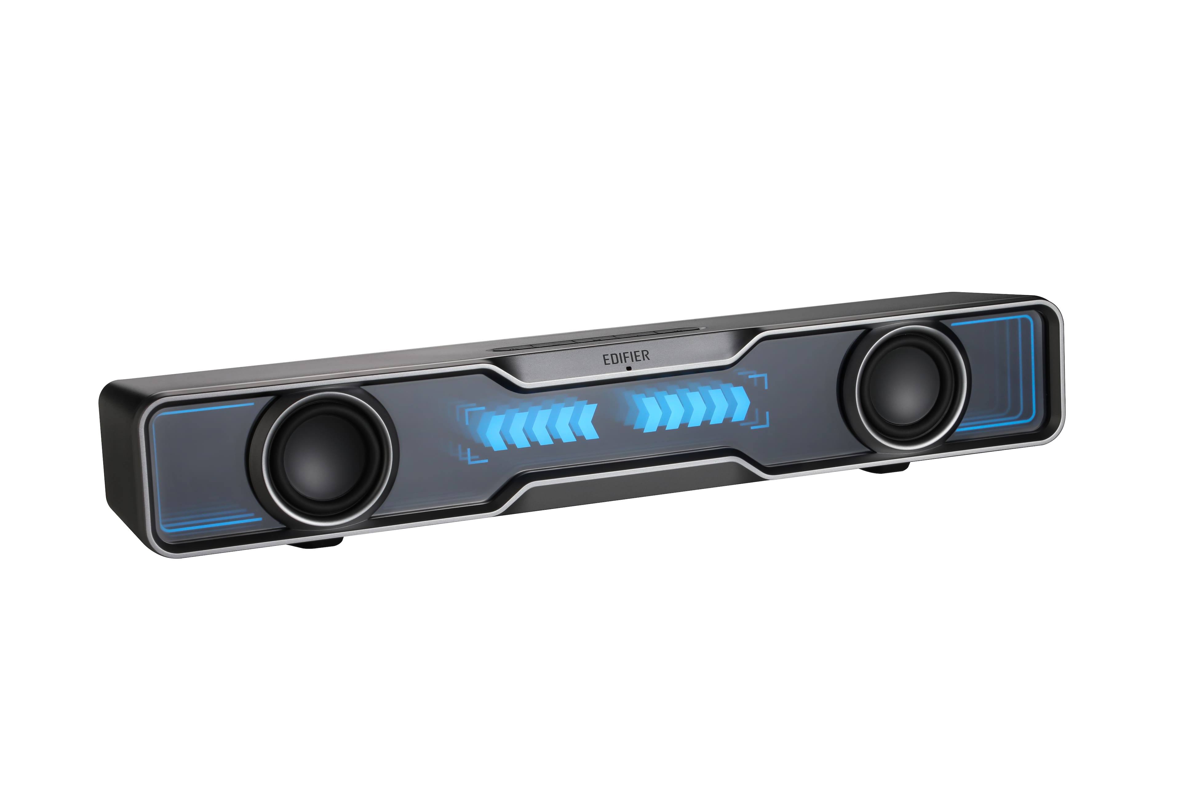 Edifier - QS30 2.0 Bluetooth Gaming Soundbar with Halo Lighting (1-Piece) - Black - Front_Zoom