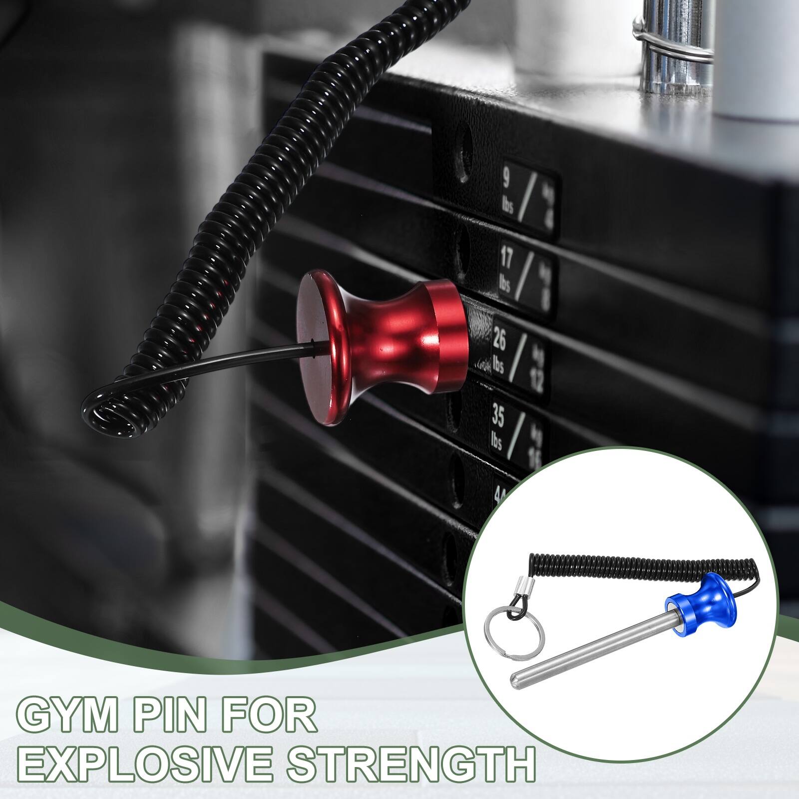 9 lbs 17 lbs 26 lbs 35 lbs

GYM PIN FOR EXPLOSIVE STRENGTH