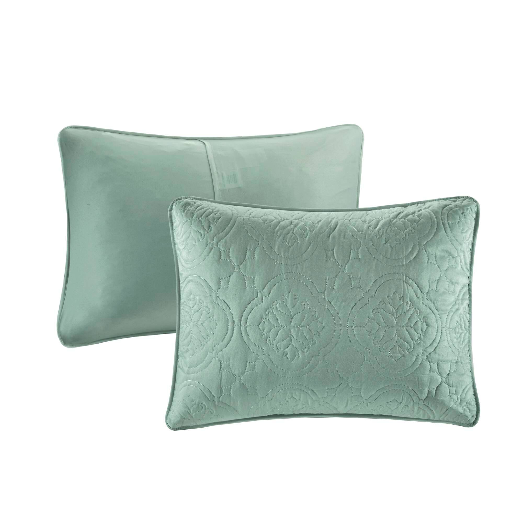 Alt View 4. Gracie Mills - Gracie Mills McCormick 3 Piece Reversible Bedspread Set - Seafoam.