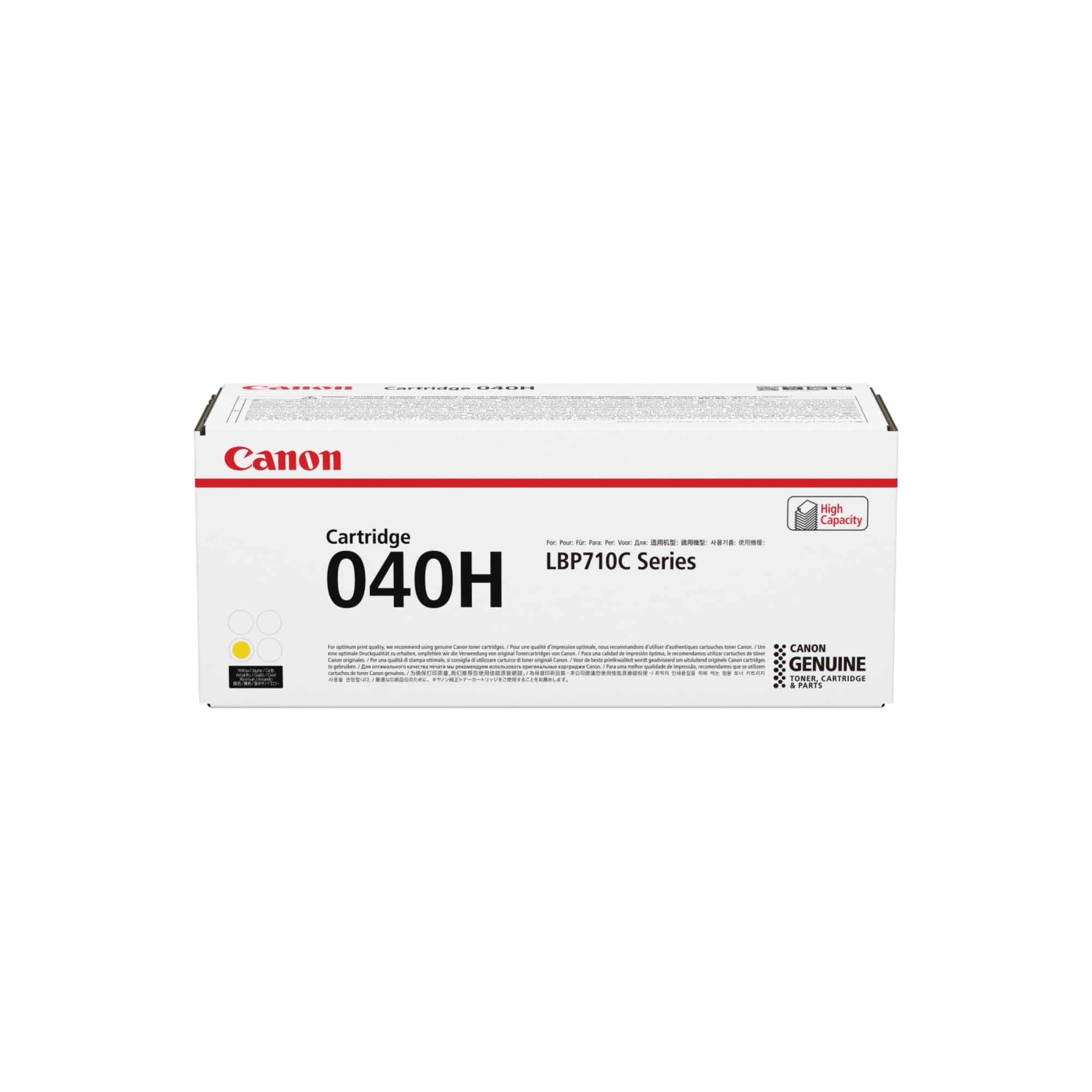 Canon High Capacity Cartridge  
040H  
LBP710C Series  
Canon Genuine Toner Cartridge & Parts