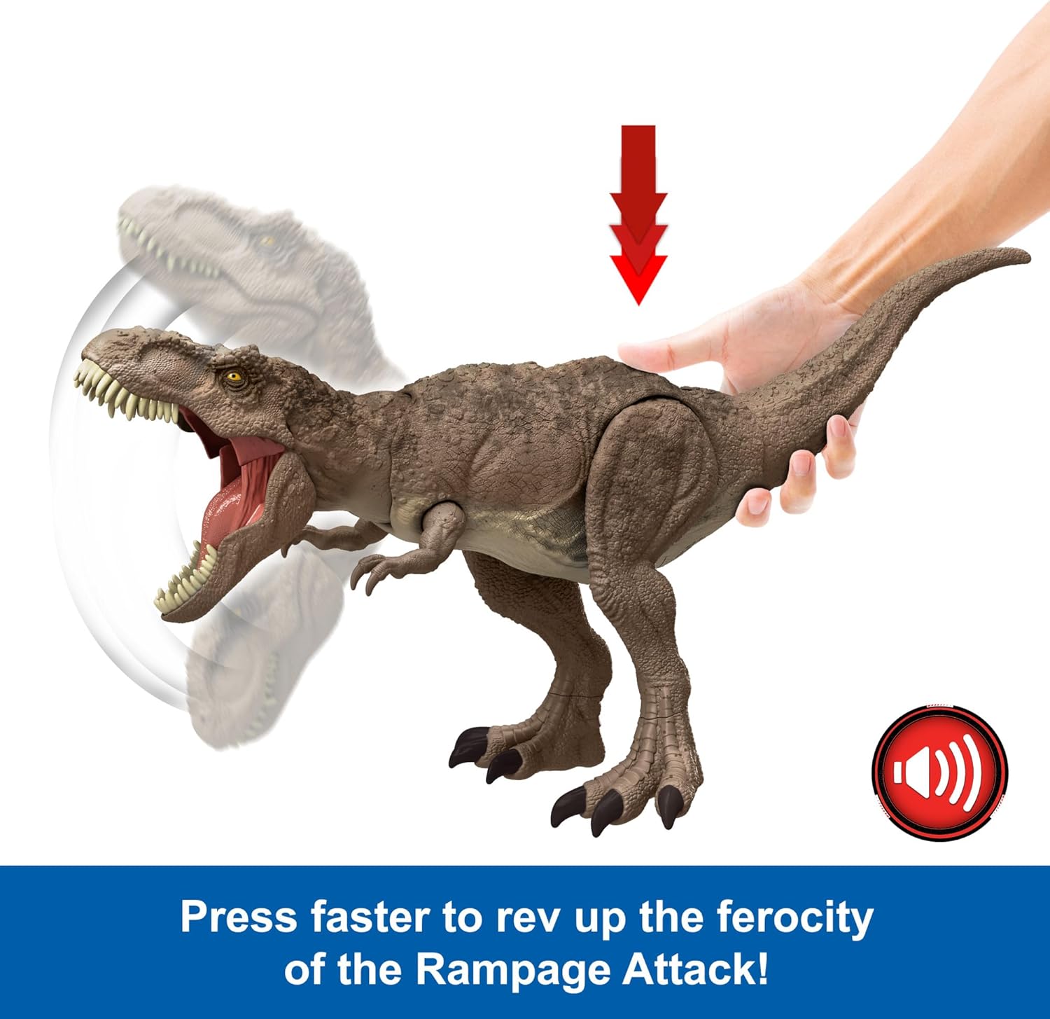 Press faster to rev up the ferocity of the Rampage Attack!