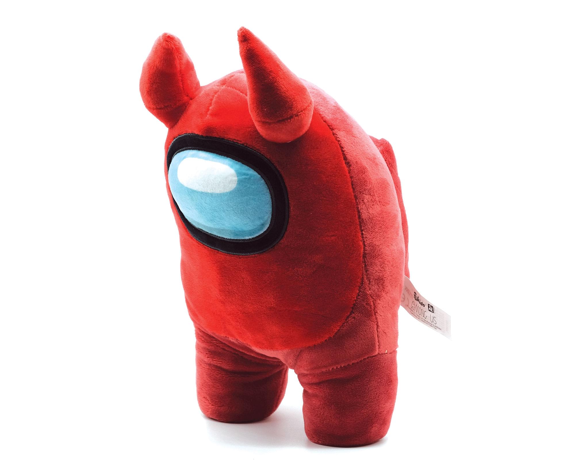 Alt View 1. Maxx Marketing - Among Us 12 Inch Plush | Red Crewmate with Devil Horns - Red.