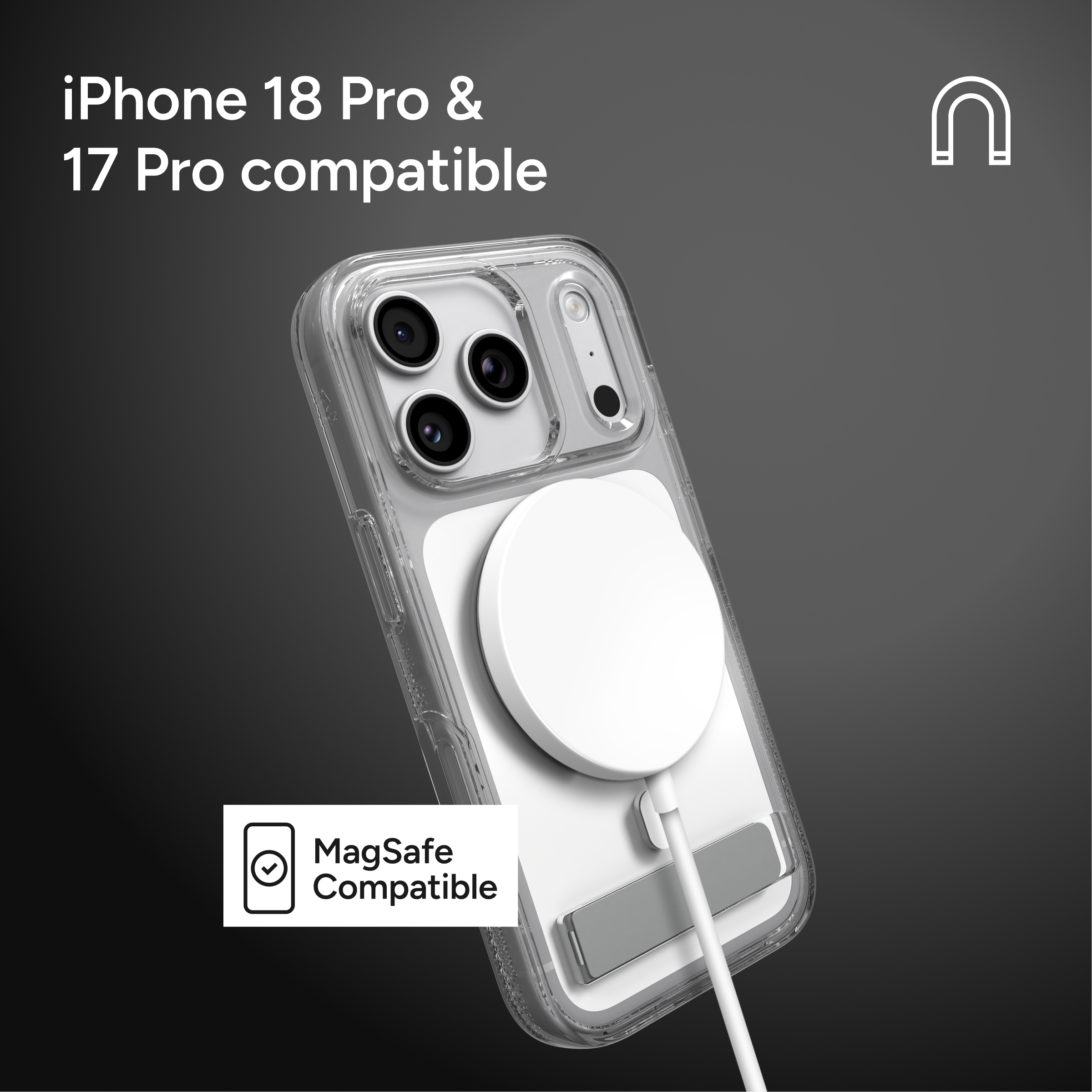 iPhone 18 Pro & 17 Pro compatible

MagSafe Compatible