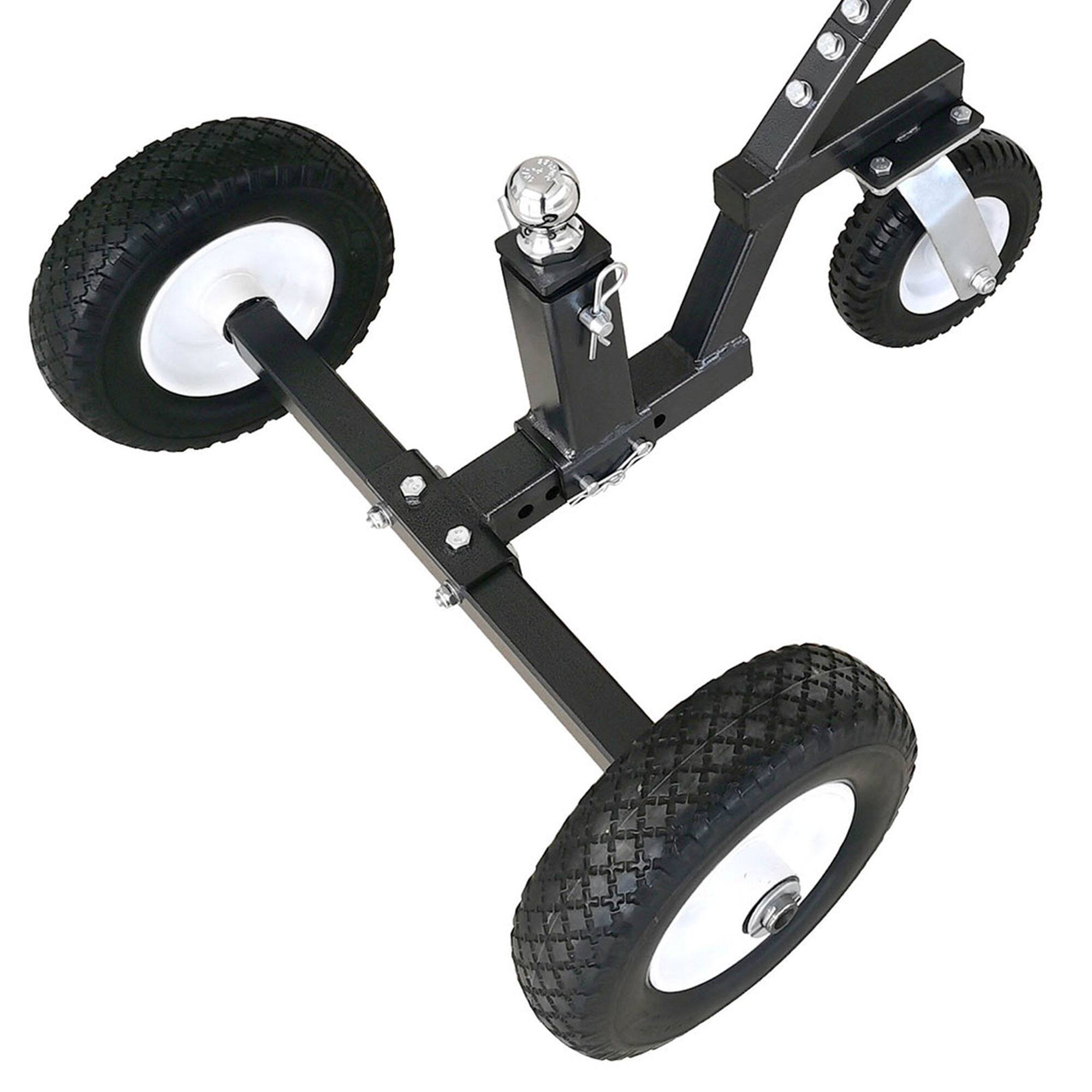 Alt View 4. Tow Tuff - Tow Tuff TMD-800C Adjustable Solid Steel 800lb Capacity Trailer Dolly w/Caster - Gray.